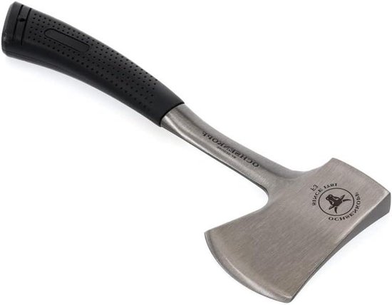 Stalen Bijl - Handgereedschap - Hout Bewerken - Volledig Stalen Constructie - 36 cm - Zilver