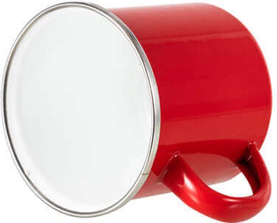 Stalen mok - geëmailleerd 300 ml, rood van Wilco
