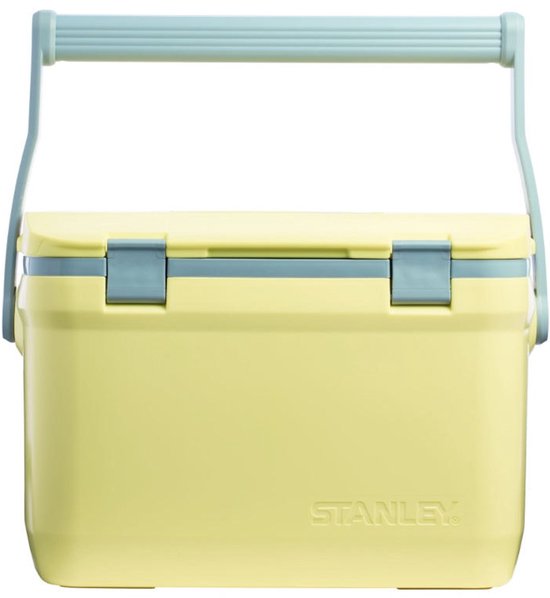 Stanley Adventure Outdoor Cooler 15.1L - IJskoud voor 36 Uur - Dubbelwandig Geïsoleerde Coolbox - BPA Vrij - Deksel Fungeert Ook Als Stoel - Camping Koelbox - Waterdicht - GEEL van Merkloos