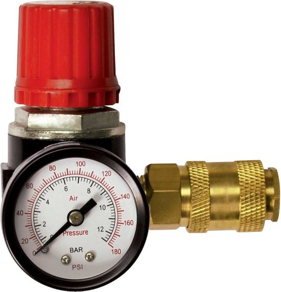 Stanley Drukregelaar ¼ Inch - Gasregelaar Manometer en Luchtklep - 12 Bar van STANLEY
