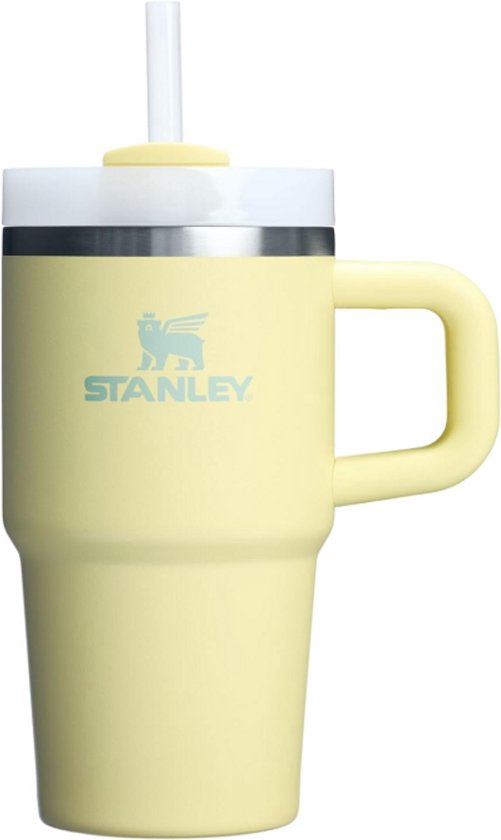 STANLEY Quencher H2.0 Tumbler 20 oz – Pomelo | RVS Drinkbeker met Handvat & Rietje | 3-Stand Flowstate Deksel | Reisbeker | Cup Holder Compatibel | Geïsoleerd & BPA-Vrij