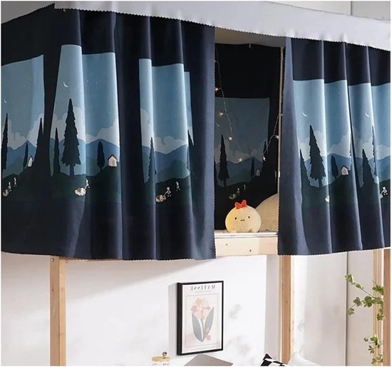 Stapelbed Gordijn - Bed Tent - Privacy Creëren - Verduisterend Materiaal - 115 x 2 Meter - Kleur 8