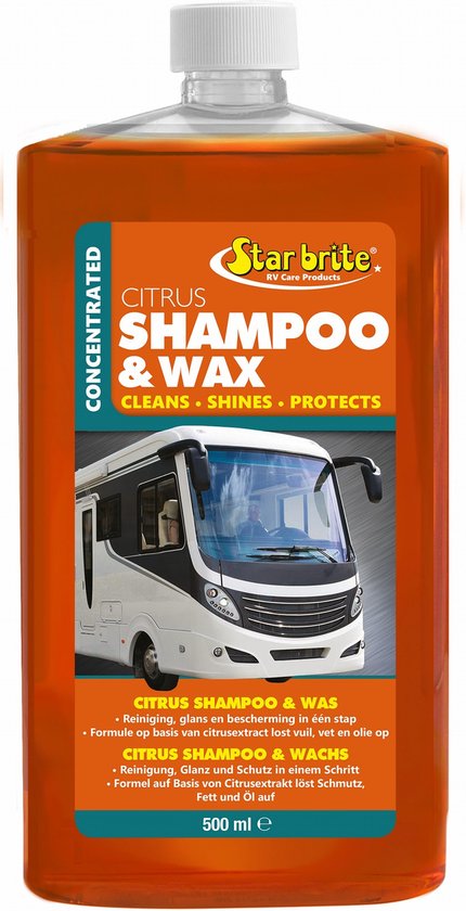 Star brite Caravan Shampoo & Wax - Camper & Caravan 500ml (concentraat) van Star brite