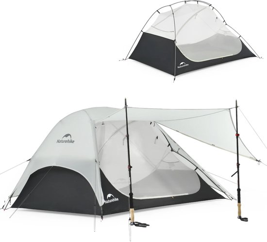 Star River™ UL 2-Persoons Ultralichte Backpacktent – 3-Seizoenen – Inclusief Footprint – Waterproof – Lichtgewicht Trekking Tent van Merkloos
