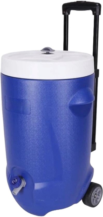 Steamy Cool 20 Roller - Geïsoleerde Drankdispenser / Drankkoeler met kraantje op wielen - 20 Liter - Blauw van Steamy