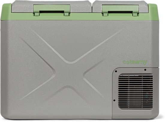 Steamy-E Dual Zone Elektrische Compressor Koelbox - Dual Zone - 32 liter - 12V en 230V - voor auto en camping - Grijs van Merkloos
