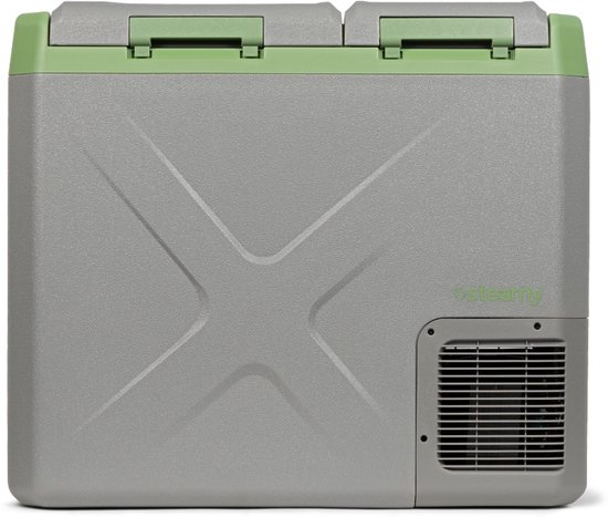 Steamy-E Dual Zone Elektrische Compressor Koelbox - Dual Zone - 40 liter - 12V en 230V - voor auto en camping - Grijs van Merkloos