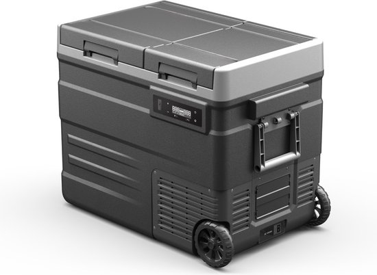 Steamy-E Dual Zone Roller Elektrische Compressor Koelbox Op Wielen (49 liter) van Steamy