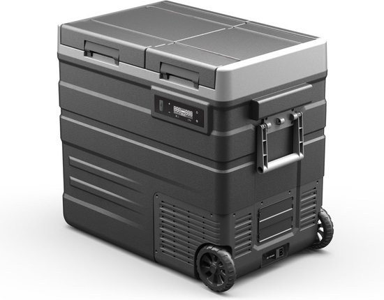 Steamy-E Dual Zone Roller Elektrische Compressor Koelbox Op Wielen (57 liter) van Steamy