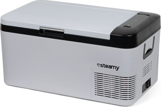 Steamy-E Single Zone Elektrische Compressor Koelbox - 20 Liter - 12V en 230V - voor auto en camping - Wit van Steamy