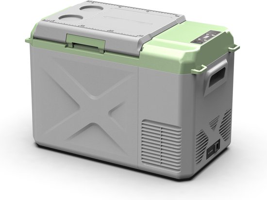 Steamy-E Single Zone Elektrische Compressor Koelbox - Single Zone - 24 liter - 12V en 230V - voor auto en camping - Grijs van Steamy
