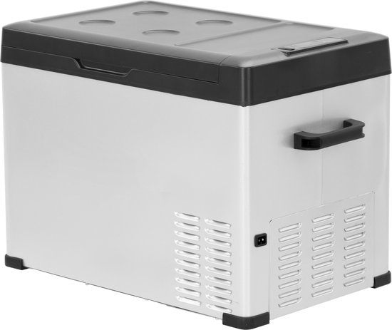 Steamy-E Single Zone Elektrische Compressor Koelbox - Single Zone - 36 liter - 12V en 230V - voor auto en camping - Zilver van Steamy