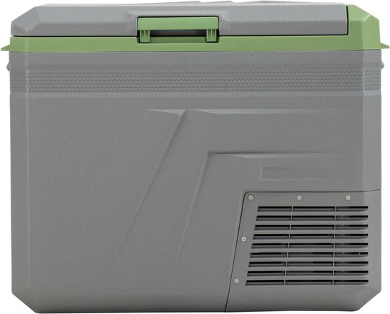 Steamy-E Single Zone Elektrische Compressor Koelbox - Single Zone - 46 liter - 12V en 230V - voor auto en camping - Grijs van Merkloos