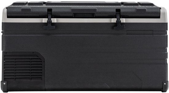 Steamy-E Single Zone Elektrische Compressor Koelbox - Single Zone - 77 liter - 12V en 230V - voor auto en camping - Zwart van Merkloos