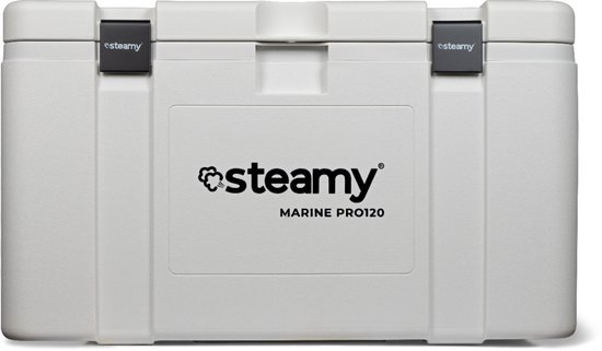 Steamy Marine Pro 120 - Grote Koelbox - Extra goed geïsoleerd - 120 Liter - Wit van Steamy