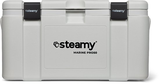 Steamy Marine Pro 50 - Grote Koelbox - Extra goed geïsoleerd - 50 Liter - Wit van Steamy