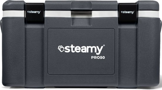 Steamy Pro 50 - Grote Koelbox - Extra goed geïsoleerd - 50 Liter - Grijs van Steamy