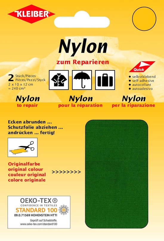Sterke Nylon Reparatiepatches Zelfklevend Waterdicht Groen van Merkloos