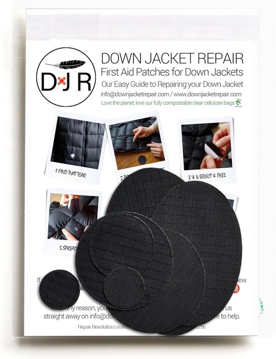 Sterke Zelfklevende Ripstop Nylon Reparatie Patches (7 Stuks) - Snel Herstel voor Tenten, Jassen en Slaapzakken van Merkloos