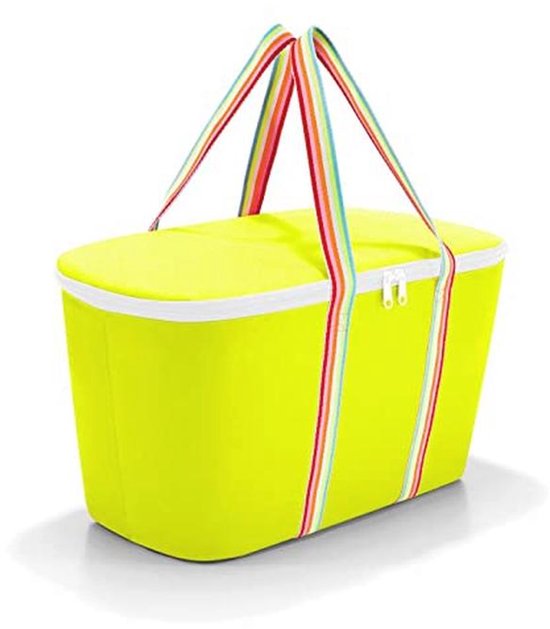 Stijlvolle strandkoeltas met citroenprint - 20 liter van Merkloos