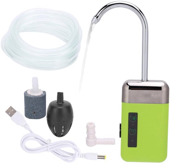 Store_7 - 3-in-1 Oxygen Pump - LED Licht - Slimme Sensor - Draagbaar - Oplaadbaar - Voor Vissen - Handwassen van Merkloos