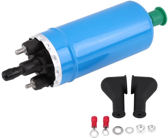 Store_9 - Elektrische Brandstofpomp - 12V Hoogdruk Inline Pomp - 140LPH met Installatiekit - Betrouwbaar en Efficiënt - Geschikt voor E23 E24 - Per... van Merkloos