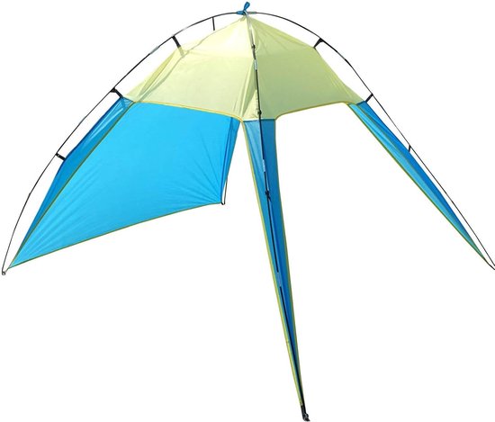 Strand Shelter - Zonnetent - Buiten Ontspannen - Waterdicht UV-bestendig - 230 x 210 cm - Grijs Zwart
