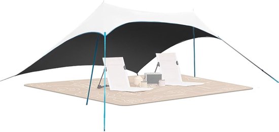 Strand Tent - Zonnetent Luifel - Familie Picknick - Draagbare Schuiltent - 5-8 Personen