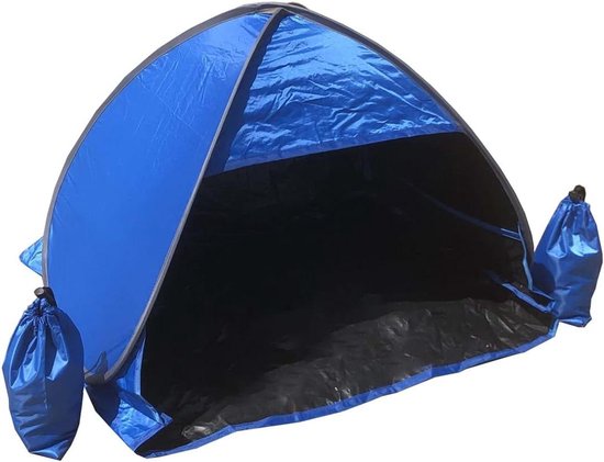 Strandhoofdtent - Pop-up luifel - Persoonlijke bescherming - Volautomatische pop-up - 23 vierkante voet - Blauw