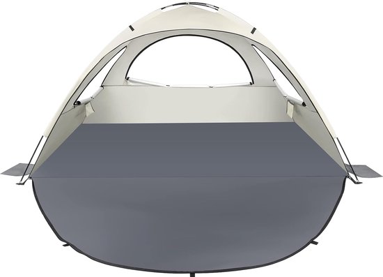 Strandschuilplaats, draagbare strandtent voor 2-4 personen, babystrandschuilplaats met UV-bescherming 50+, strandtent met 3 geventileerde ramen, snelle montage, gemakkelijk mee te nemen paraplu, strandschuilplaats van Venice