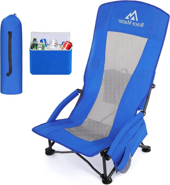 Strandstoel - Opvouwbaar en Comfortabel beach sling chair van Merkloos