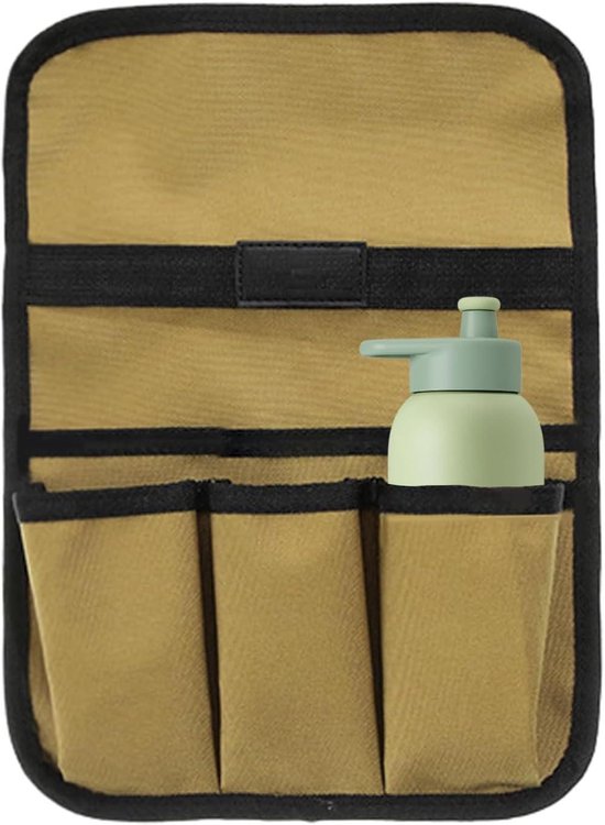 Strandstoel Organizer - Stoel Tas - Buiten Ontspannen - Dubbellaags Ontwerp - 30.5 x 16.2 x 4.1 cm - Kaki