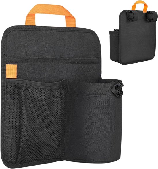 Strandstoel Organizer - Stoel Tas - Outdoor Ontspanning - Multifunctionele Houder - 30x26 cm - Zwart