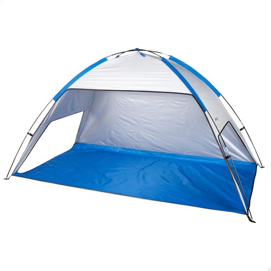 Strandtent 220x120x115 cm - 2 Personen - UV50+ Bescherming met Zilveren Coating - Waterdicht - Inclusief Haringen en Draagtas - Ideaal voor Strand en Vissen van Merkloos