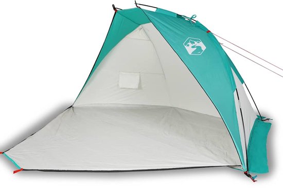 Strandtent 268x223x125 cm 185T polyester zeegroen van Avento