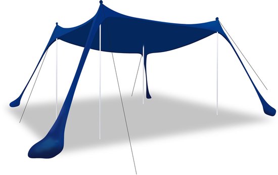 Strandtent 300x300x200cm met UPF50+ UV-bescherming – Draagbare Zonbescherming voor Strand, Camping en Tuin van Merkloos