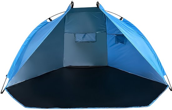 Strandtent - Kampeertent - Zonneschermtent - Tent - Waterdicht - UV-bescherming - Makkelijk mee te Nemen - 220x120x120 CM - Blauw