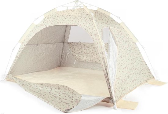 Strandtent Pop-up - Zonnetent Schuilplek - Strand Bescherming - Quick-Up Systeem - XXL - Vintage Flowers
