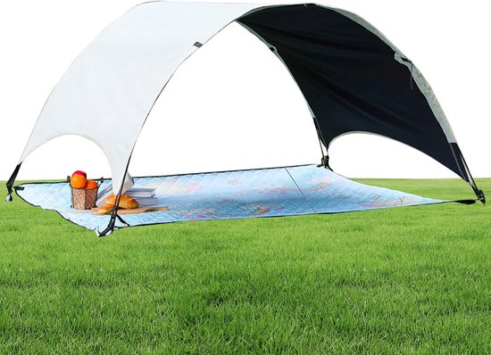 Strandtent - Zonnescherm hut - Strand en buiten - Snelle opzet - 200x150cm uitgevouwen