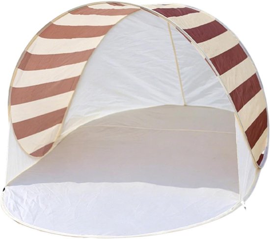 Strandtent - Zonnescherm Tent - Ontspannen aan Zee - Snelle Opzet - 200x120x90 cm - Bruin