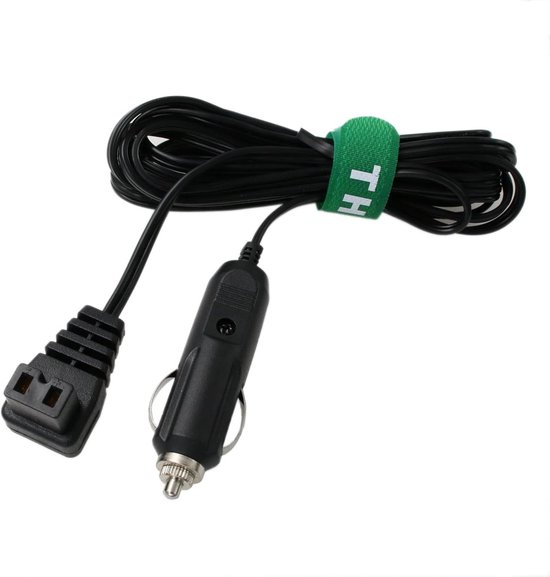 Stroomkabel Koelbox - DC Kabel Autokoelkast - Voertuig Koeling - Met Zekering - 15 meter - Zwart