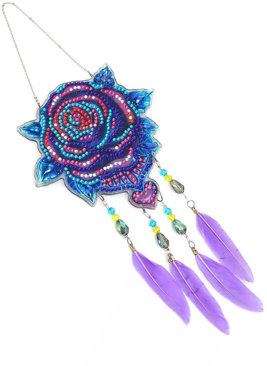 Stuks 5D Diy Diamant Schilderij Dreamcatcher Diy Puntboor Diamant Schilderij Windgong Voor Huis Tuin Decoratie van Merkloos