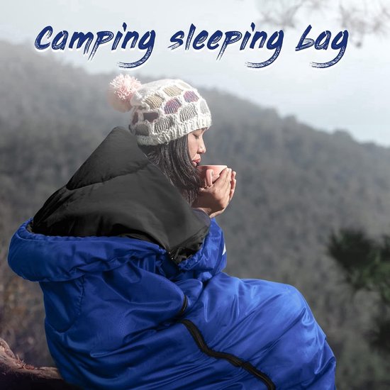 Stunq® Slaapzak, 3/4 seizoenen, slaapzak, kleine pakmaat, zomerslaapzak/winterslaapzak, dekenslaapzak, camping, reizen, festival, geschikt voor verschillende seizoenen (1,2/1,4/1,6 kg)