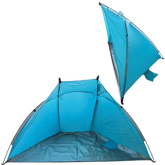 Summertime Beach Shelter - strandtent blauw - incl. scheerlijnen van Summertime Beach.