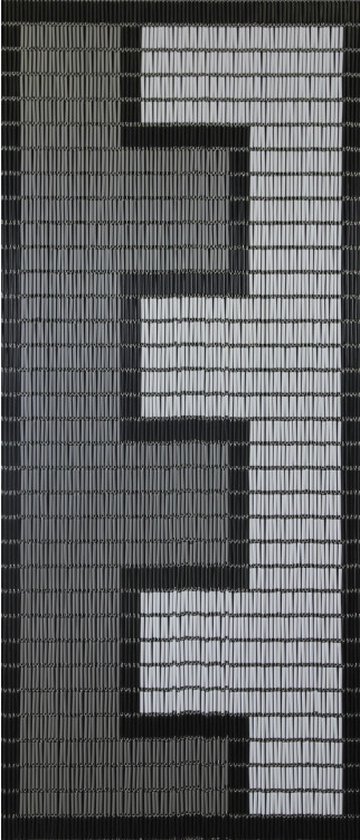 Sun-arts Vliegengordijn Rits Hulzen 232 X 100 Cm Pvc Wit/grijs