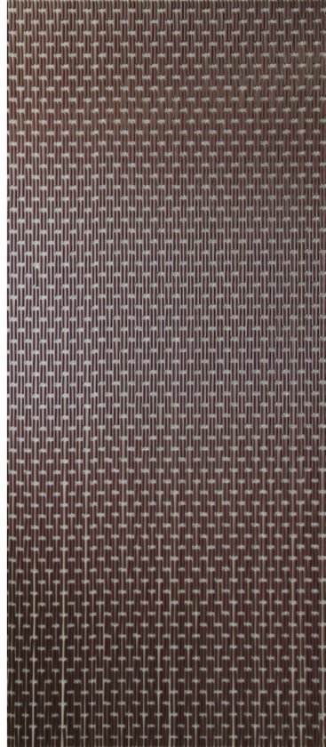 Sun-arts Vliegengordijn Verspringt Hulzen 210 X 90 Cm Pvc Bruin