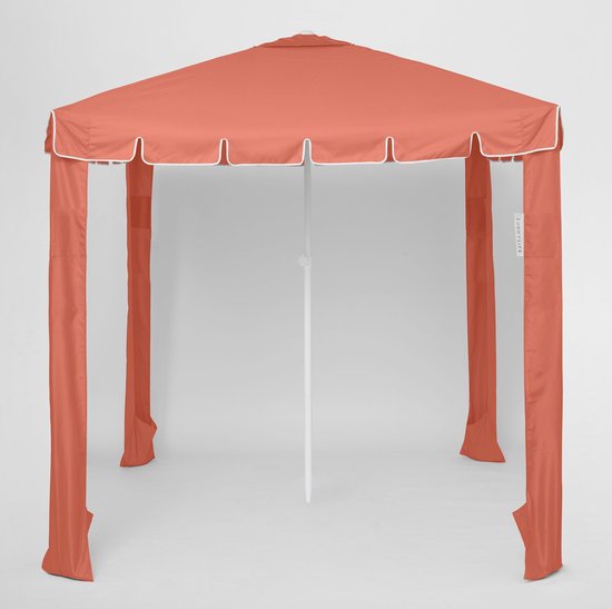 Sunnylife - Beach Strandtent Cabana Terracotta 200 x 200 cm - Polyester - Oranje van Sunnylife