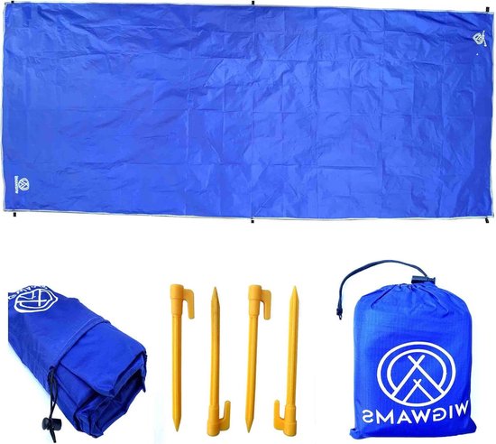 SUP Board Mat - Water Sport Accessoire - Strand Picknick - Sneldrogend Zandbestendig - 360 x 145 cm - Oceaanblauw
