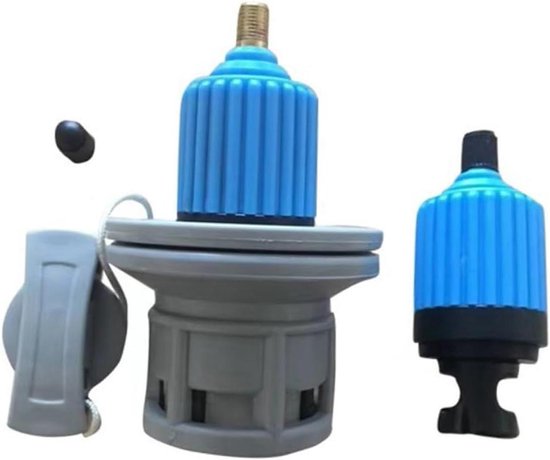Sup Pomp Adapter - Kayak Adapter - Water Sport - Twist Lock - 3.4x7.8 cm - Blauw