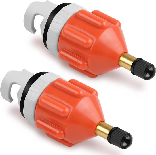 SUP Pomp Adapter - Paddleboard Adapter - Snel Opblazen - Sterke Afdichting - 2 Stuks - Oranje van Merkloos